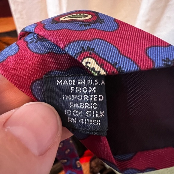 Polo By Ralph Lauren Men's Silk Tie 4"x58" *Small Flaw* - Picture 4 of 9